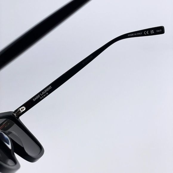 Saint Laurent SL500 001 BRAND NEW Sunglasses Black Gray Square Unisex - Picture 7 of 11